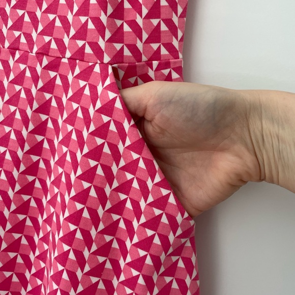 New York & Company Pink Geometric Dress - Picture 2 of 4